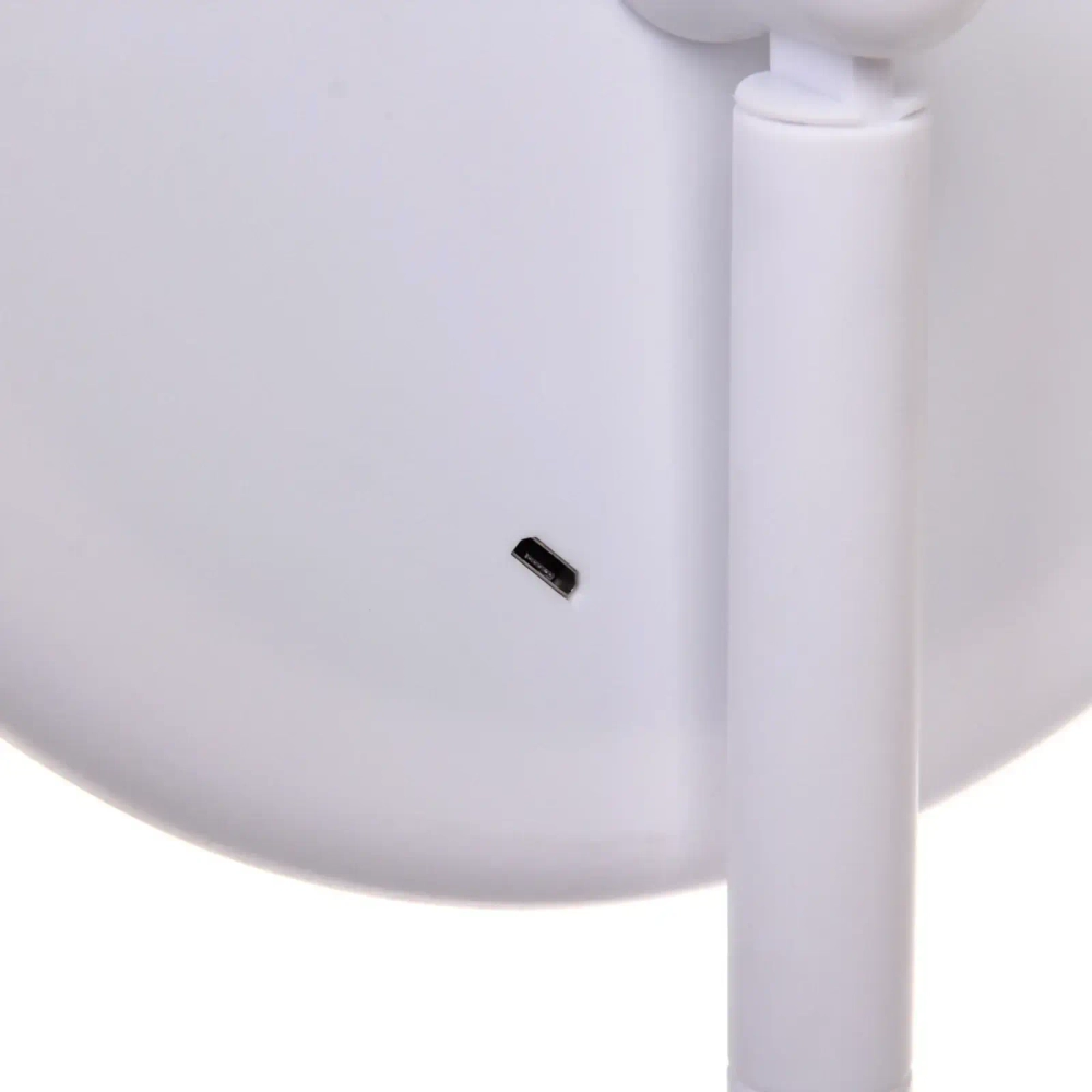 Зеркало настольное с подсветкой и органайзером «Beauty», цвет белый, USB, 35*18см