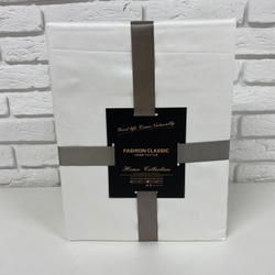 Комплект постельного белья ЕВРО 100% Сатин однотонный белый