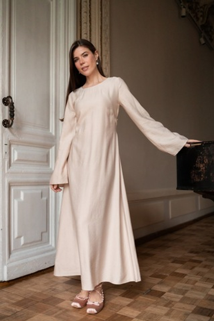 Платье Кейт для беременных и кормящих, Бежевый