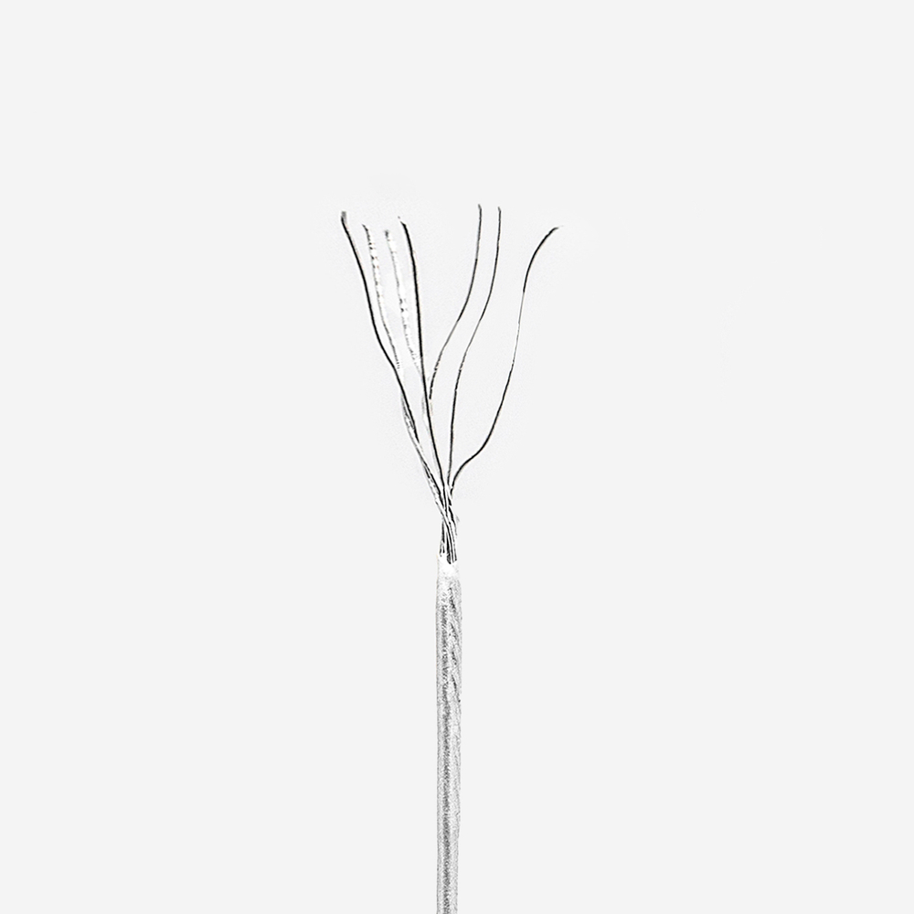 Японский ювелирный тросик SakuLux 7 диаметр 0,3мм, цвет "Жемчужное серебро"