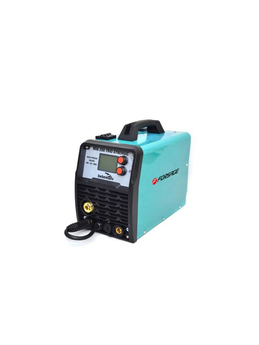 Сварочный аппарат MIG, MMA, TIG (220V, 5.8кВт,10-230А, электрод 1,6-4мм, проволока 0.8-1мм, к-т мощности 0.98, раб. цикл 60%, цифр. табло) Forsage F-MIG200 SYNERGY