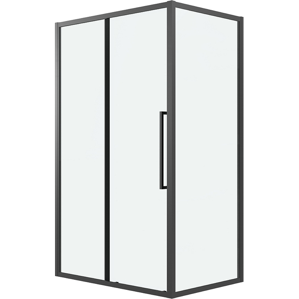 Душевой уголок Grossman Cosmo 100х70 120.K33.02.1070.21.00 профиль Черный матовый стекло прозрачное