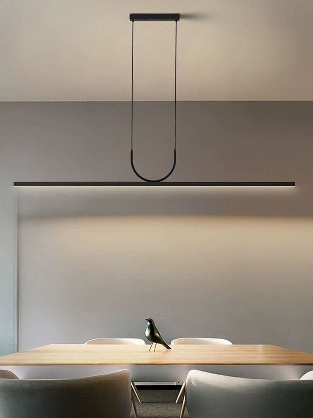 Современная классическая продолговатая люстра