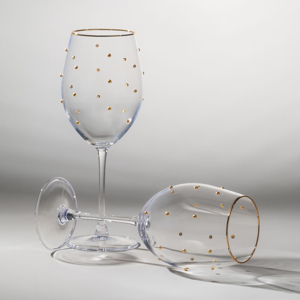 НАБОР БОКАЛОВ ДЛЯ ВИНА "GOLDY" ИЗ 2 ШТ. 540 МЛ