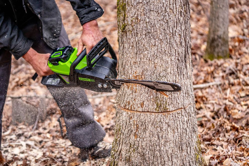 Цепная пила аккумуляторная Greenworks GD60CS25k4 Арт. 2008907UB, 60V, 40 см, бесщеточная, 2500 Вт, с 1хАКБ 4 Ач. и ЗУ