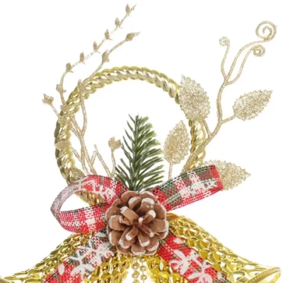 Украшение новогоднее «Весёлый звон» 16*36 см, Золото