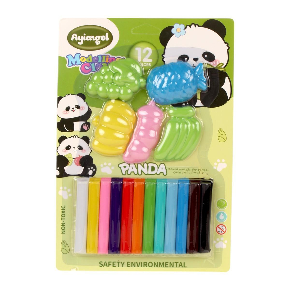 Тесто для лепки на блистере 5 формочек, C-42204