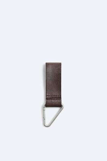 ZARA КОЖАНЫЙ БРЕЛОК, КОРИЧНЕВЫЙ