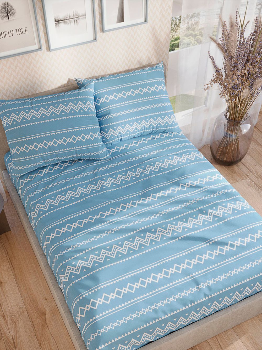 Простынь на резинке перкаль Сказка "Giusto" 90x200 см