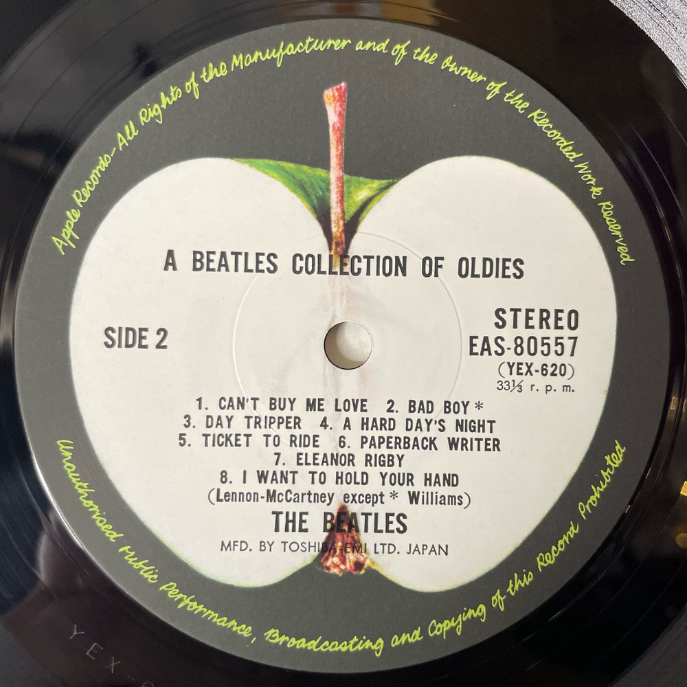 Винтажная виниловая пластинка LP The Beatles A Collection Of Beatles Oldies (Japan 1976) (Obi) Ticket To Ride