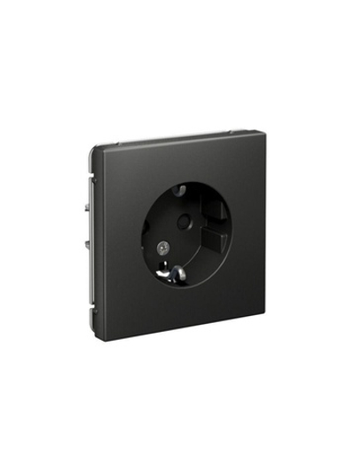 Розетка ArtGallery 16А с заземл. защ. шторки механизм базальт SE GAL001445