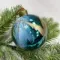 Набор стеклянных шаров Акварель синяя 80 мм., 9 шт., Christmas DeLuxe (13054)