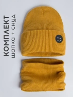 Шапка и снуд для мальчика на осень