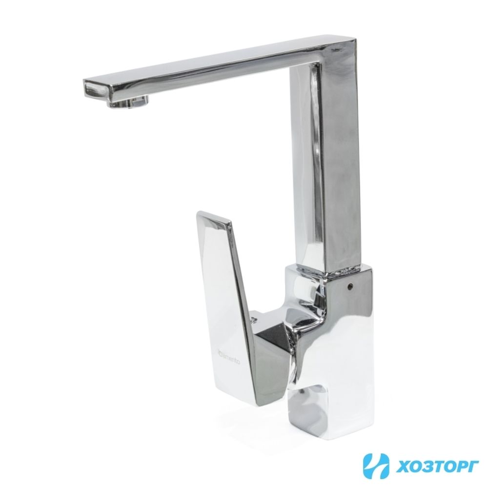 Смеситель кухня DAMENTO QUADRA CU 010.01 шар, хром, излив 440 мм