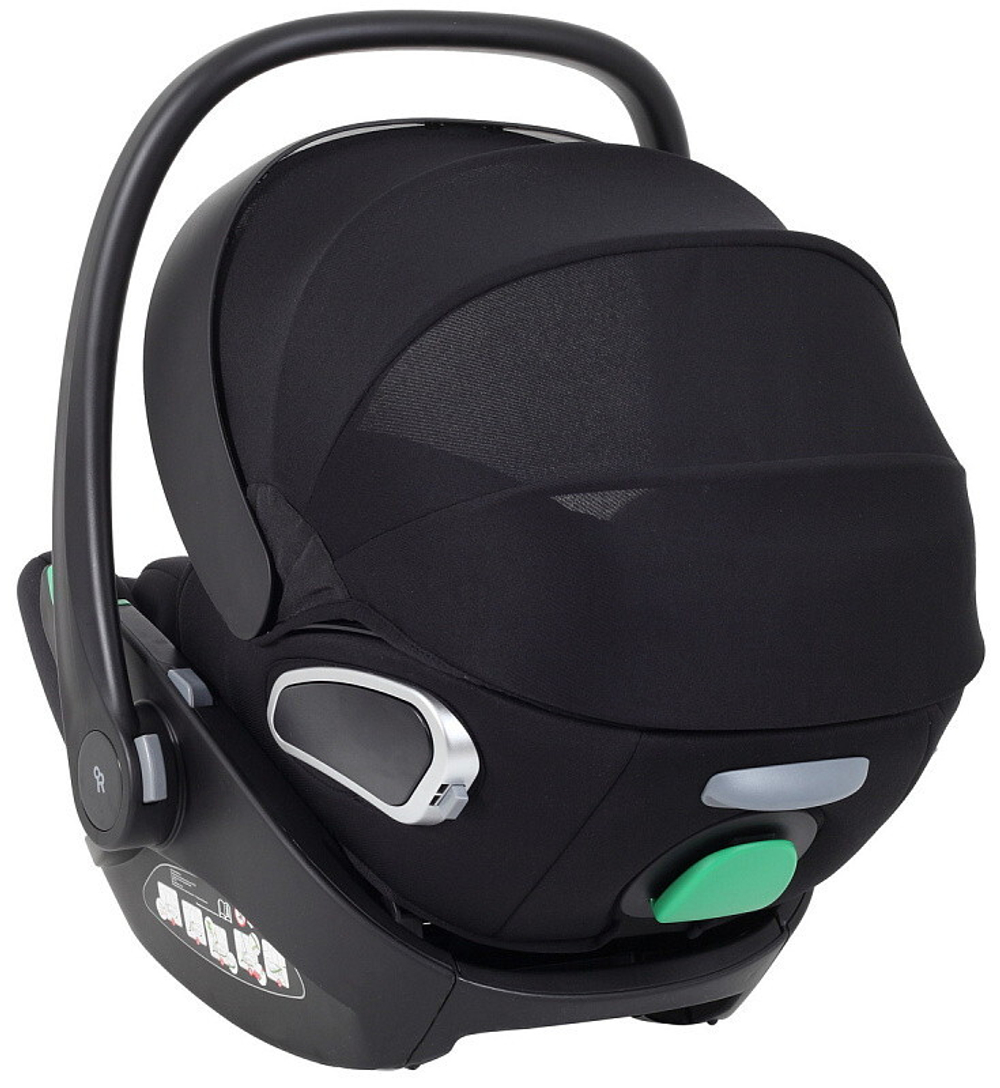 Детская коляска Rant Falcon Soft Therm 3 в 1 с автокреслом Evomax Black Black