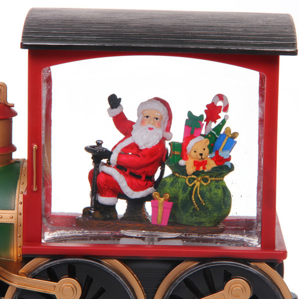 Сувенир с подсветкой «Волшебное путешествие» 31,4*9,8*17 см, 8 мелодий, подсветка, эффект снегопада (работает от 3*АА, USB)