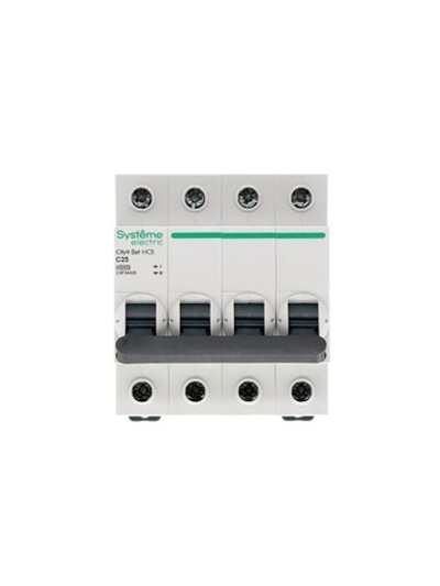Выключатель автоматический модульный 4п C 25А 4.5кА City9 Set 400В SE C9F34425