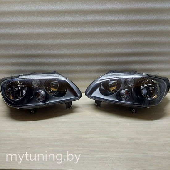 Передние фары black для VW Caddy Touran