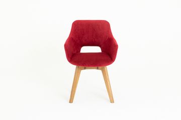 Кресло Боско поворотное (светлый дуб/ткань 1-100/bordo)