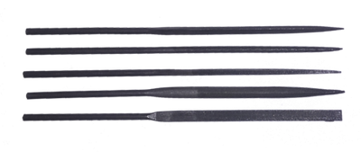Надфиль (5-шт: круг, треугольник, квадрат, полукруг, плоский) [AEZ]