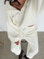 Брюки спорт кремовые