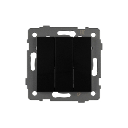 Механизм выключателя трехклавишный непроходной SWT-MK03-PL-BK-V (250V, 10A) (Arlight, -) 049897