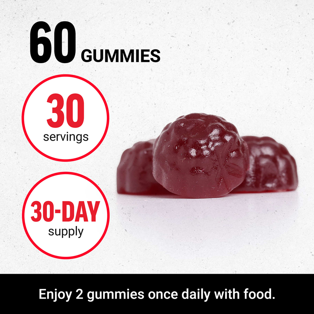 Force Factor, Жевательные мармеладки для переднего мозга, для поддержки памяти, ягодное ассорти, 60 жевательных таблеток