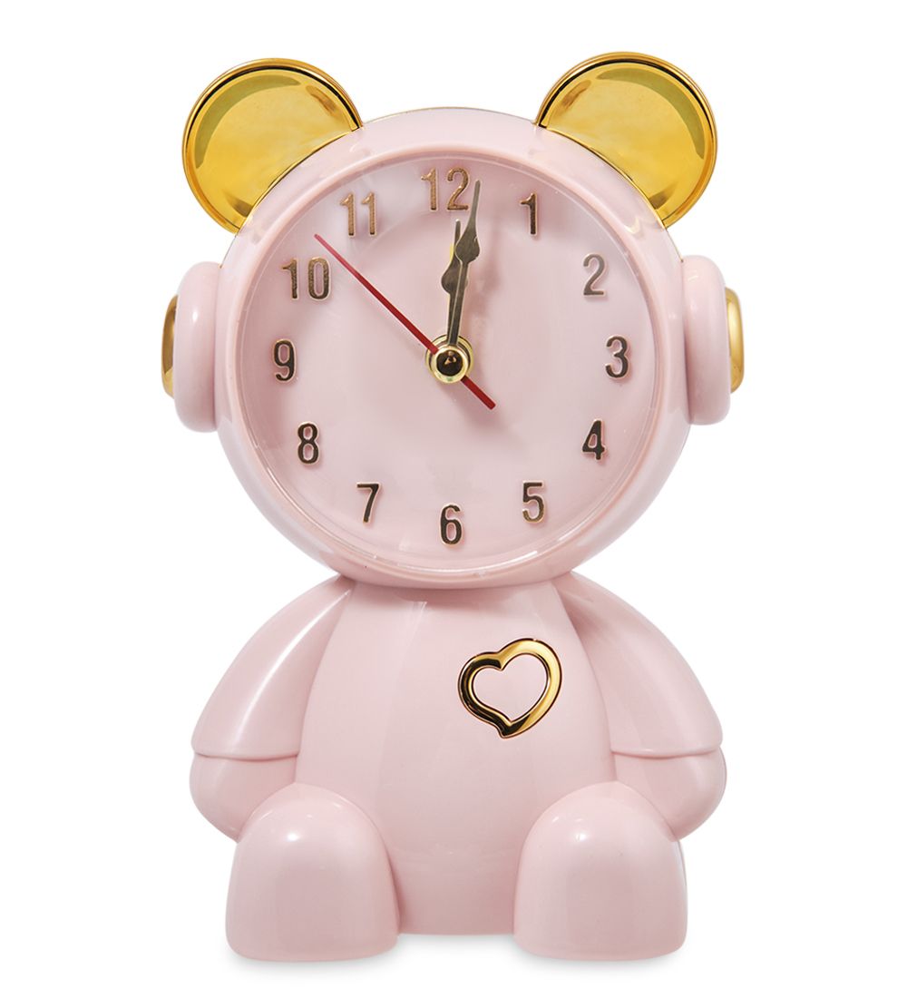 GAEM Art CL-27/3 Будильник «Медвежонок» розовый