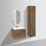 Тумба под раковину Vincea Mia 700 подвесная, 2 выкатных ящика soft close, V.Oak