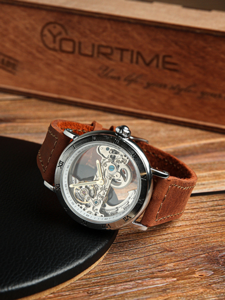 Часы скелетоны мужские механические Power Light YOURTIME