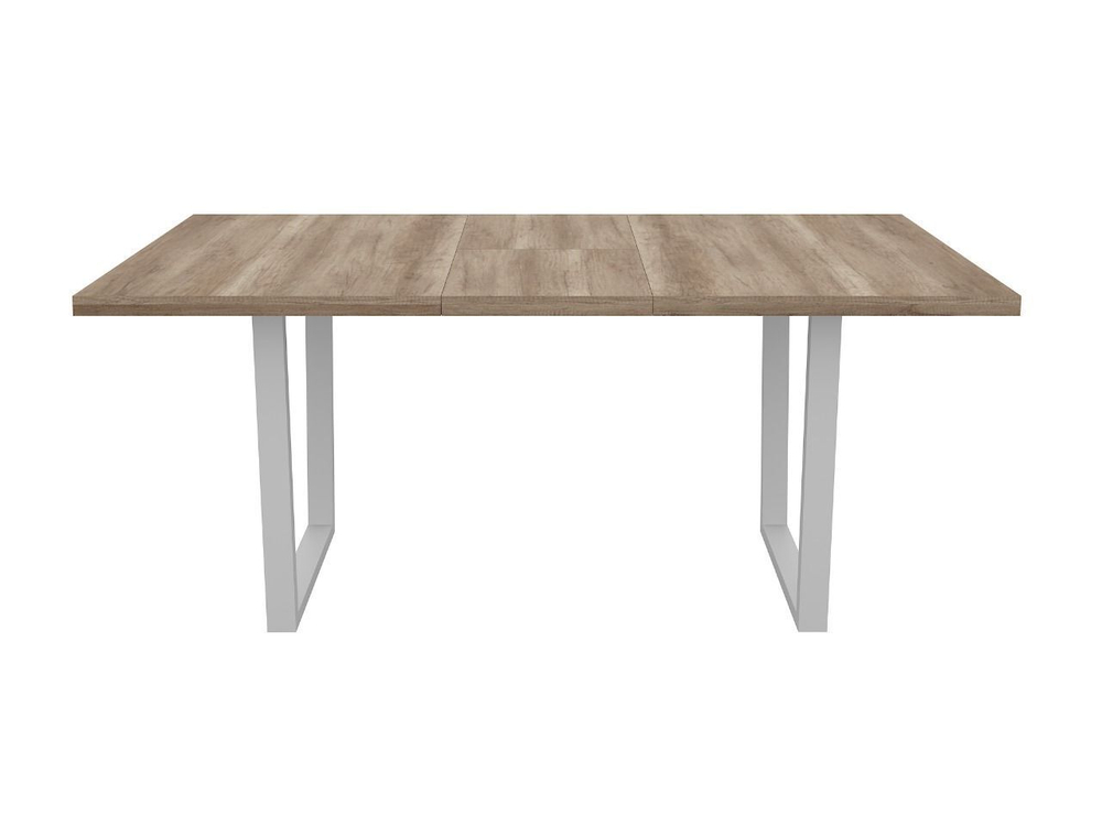 Стол кухонный обеденный раздвижной Цемент Светлый/Чёрный, ЦЮРИХ, 138х85х75 см