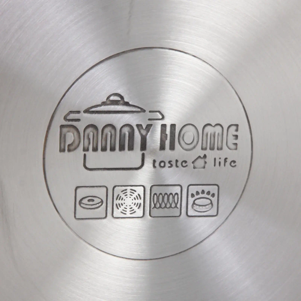 Набор посуды из нержавеющей стали EMMA 3 предмета (3 кастрюли 1,9л, 3,6л, 6,1л), DH12-3