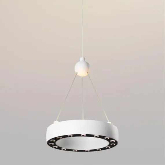 359395 OVER NT24 278 белый Светильник подвесной светодиодный, длина провода 2м IP20 LED 12W вниз/5W вверх 220V 1360Лм 3000K TURN