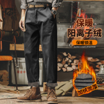 Винтажные минималистские брюки для мужчин Американский стиль весна и осень