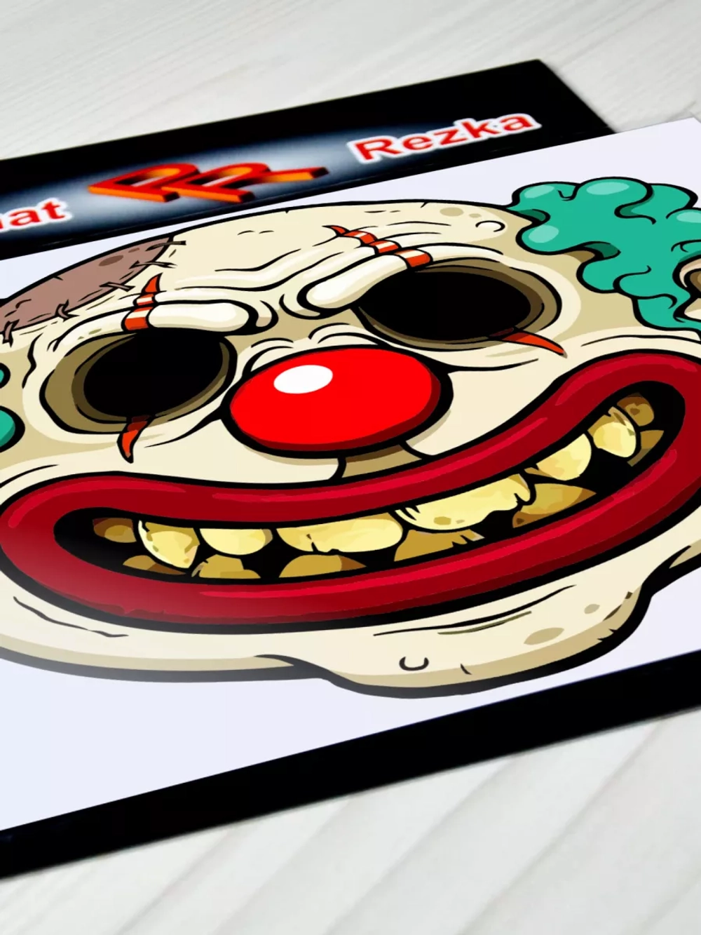 Наклейка - Коварный клоун