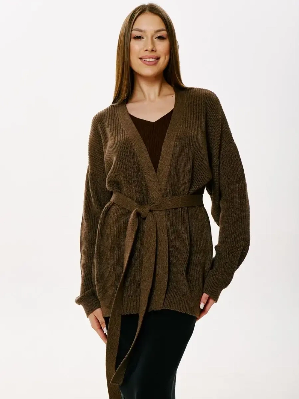 Кардиган c поясом