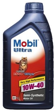 MOBIL ULTRA 10W-40 моторное полусинтетическое масло для легковых автомобилей артикул 152625, 152198   (1 Литр)