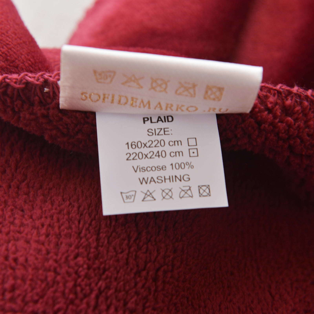 Покрывало 220х240 Sofi De MarkO София бордовое