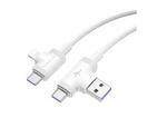 Кабель USB BOROFONE BX73 4 в 1 для USB/Type C to Type C/iPhone (черный) 1m