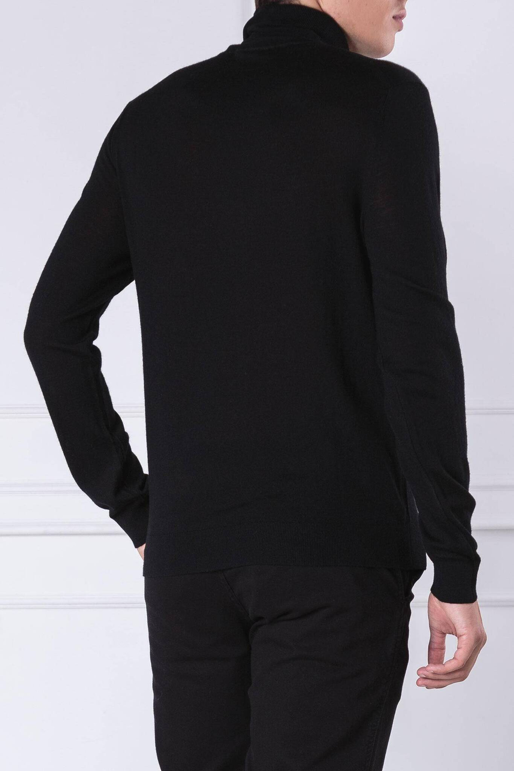 Хлопковый гольф Armani Exchange - черный(8NZM3C ZM8AZ)