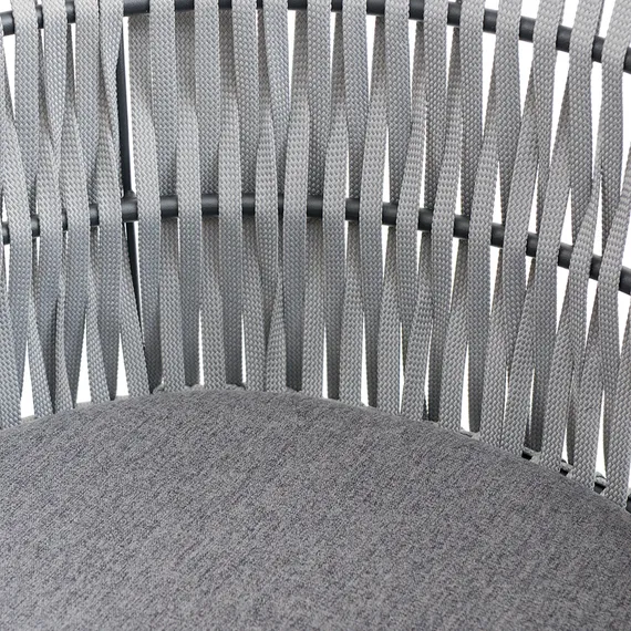 Плетеный стул Haugen, серый