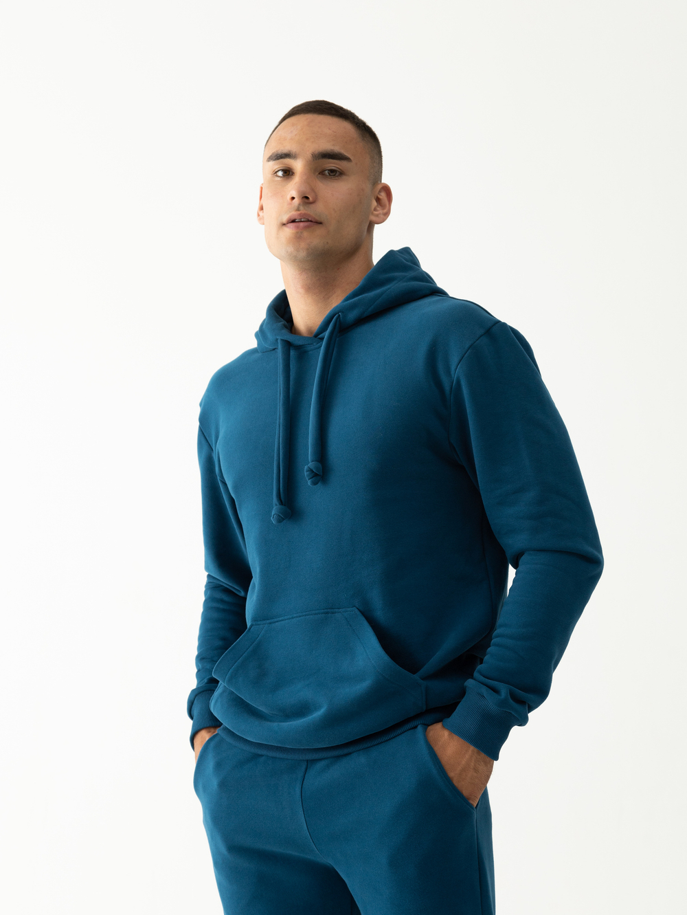 Костюм мужской спортивный (без начеса). Петроль