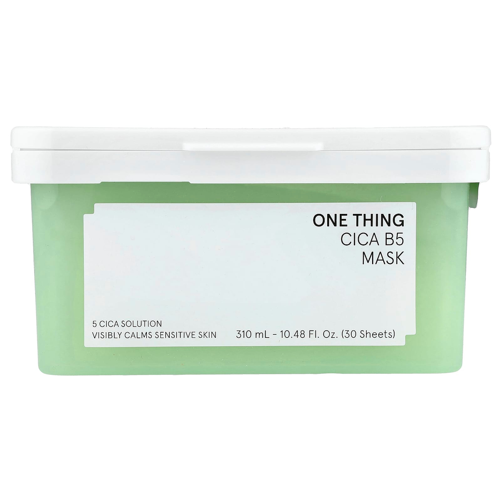 One Thing, Cica B5 Beauty Mask, 30 шт., 310 мл (10,48 жидк. Унции)