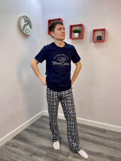 Пижама мужская "Альпы К.П" брюки (Оптима)