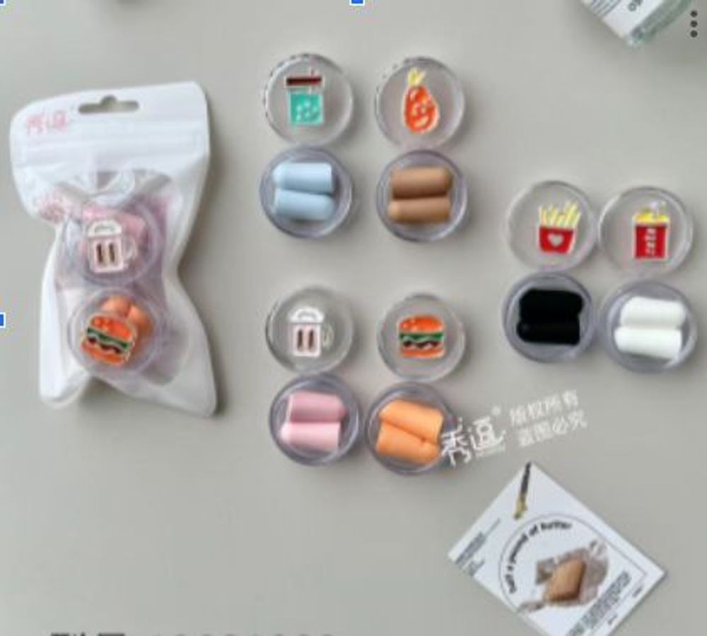 Беруши "Funny Food". 2 пары