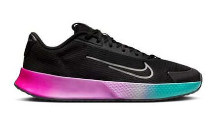 Мужские кроссовки теннисные Nike Vapor Lite 2 Premium - black/metallic silver/deep jungle/metallic silver