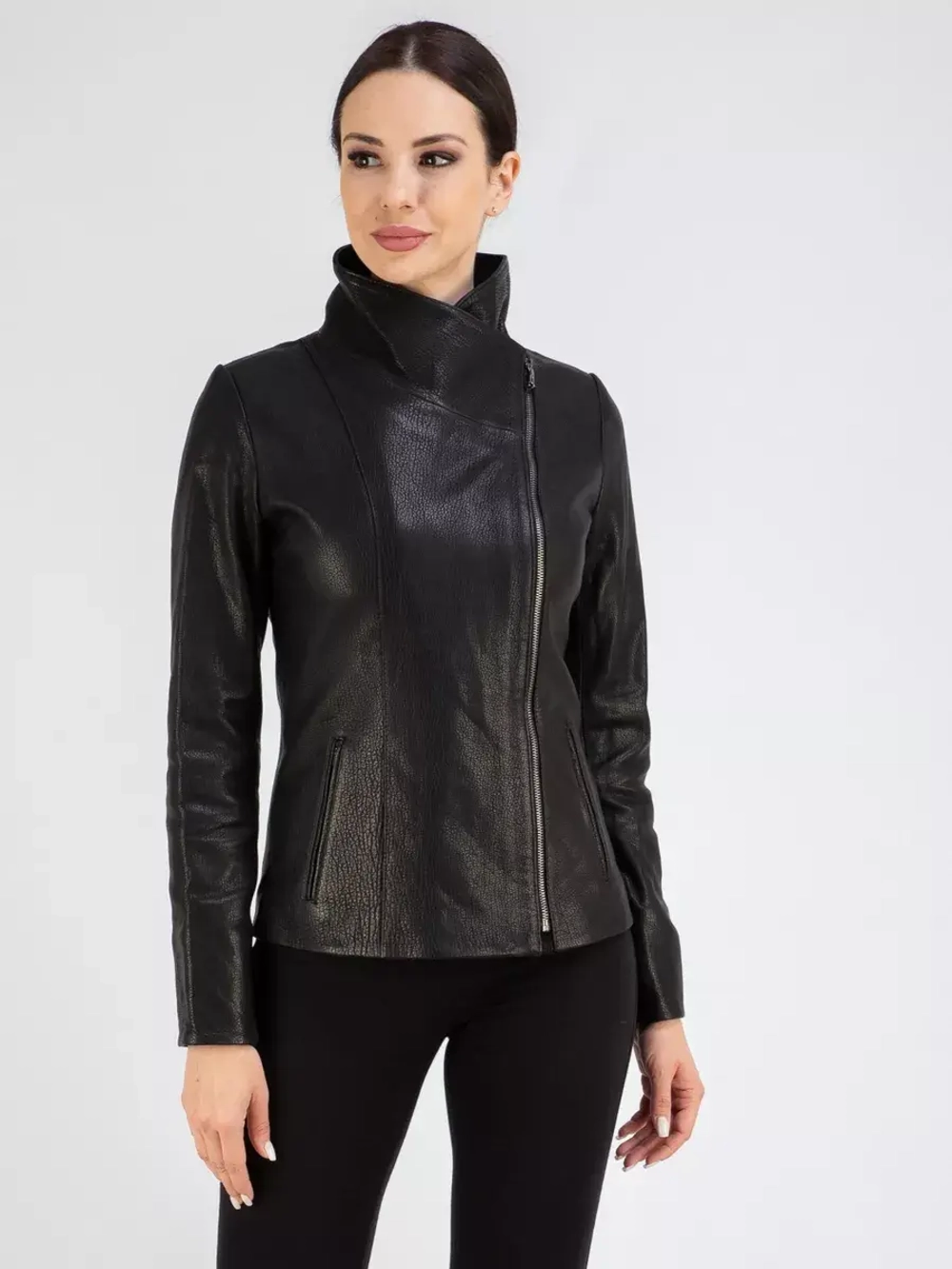 Кожаная куртка демисезонная косуха