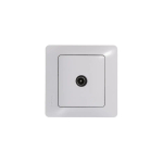 GLOSSA TV РОЗЕТКА проходная 4дБ, механизм, БЕЛЫЙ