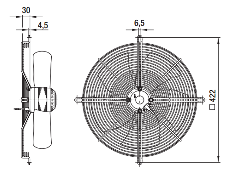Вентилятор осевой S4E350-BA06-01