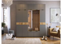 Готовая прихожая Бери дуб крафт золотой / графит